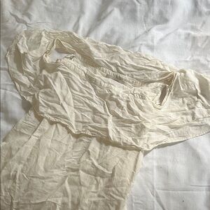 LOFT Cream Women's Off-the-Shoulder Dress